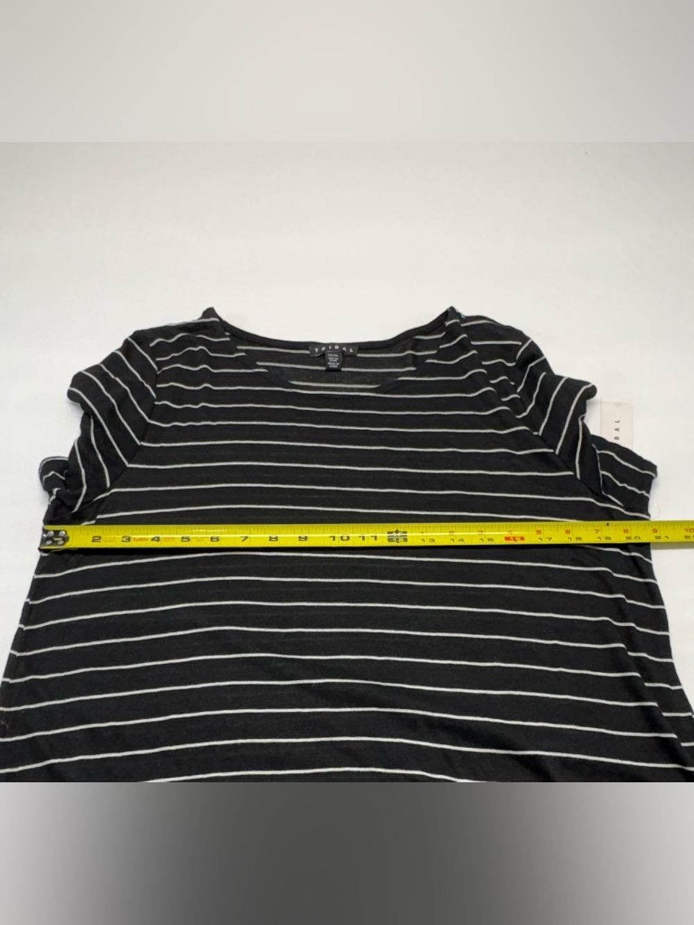 Tribal Fashion-NWT-Black & White Striped Sheer Beach Cover-Up Dress - XL - Picture 5 of 8